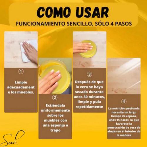 Cera Restauradora de Madera.