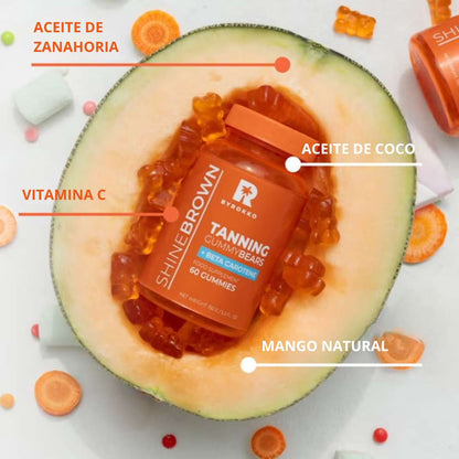 GOMITAS DE BETACAROTENO 🥕 PARA UNA PIEL PERFECTAMENTE BRONCEADA
